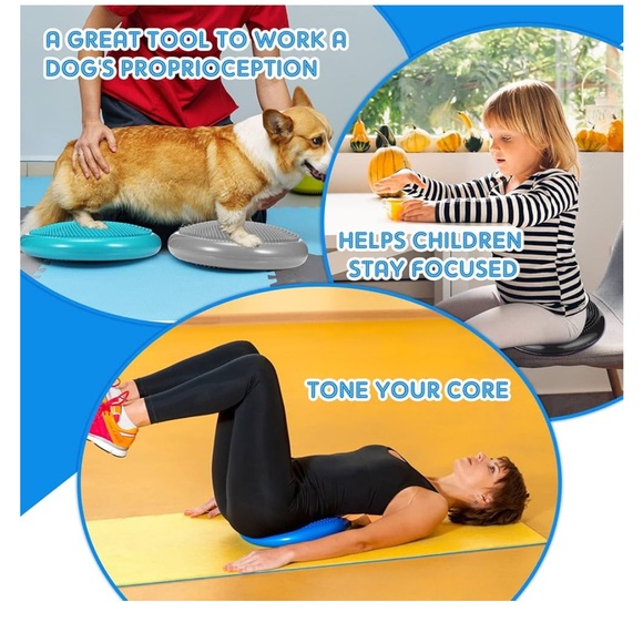 NWT 4 piece wobbly cushion / exercise set - Picture 6 of 10